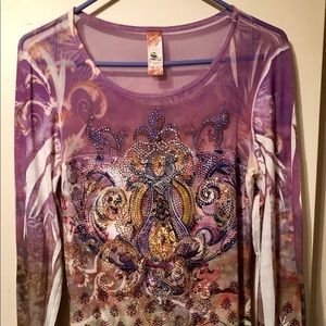 Paisley multi color top